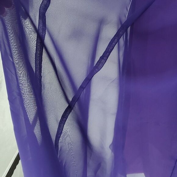 Prom dress. Size 11. Off the shoulders.  Purple and blue. Long sheer ove… - Picture 7 of 10